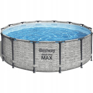 Bazén s oceľovým rámom s rebríkom, krytom, čerpadlom a filtrom 549 cm x 122 cm